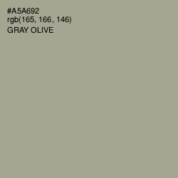 #A5A692 - Gray Olive Color Image